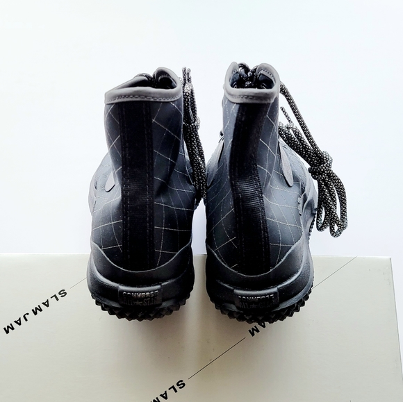 Converse x Slam Jam Bosey MC Hi Black Silver Women's 6.5 - Picture 4 of 6